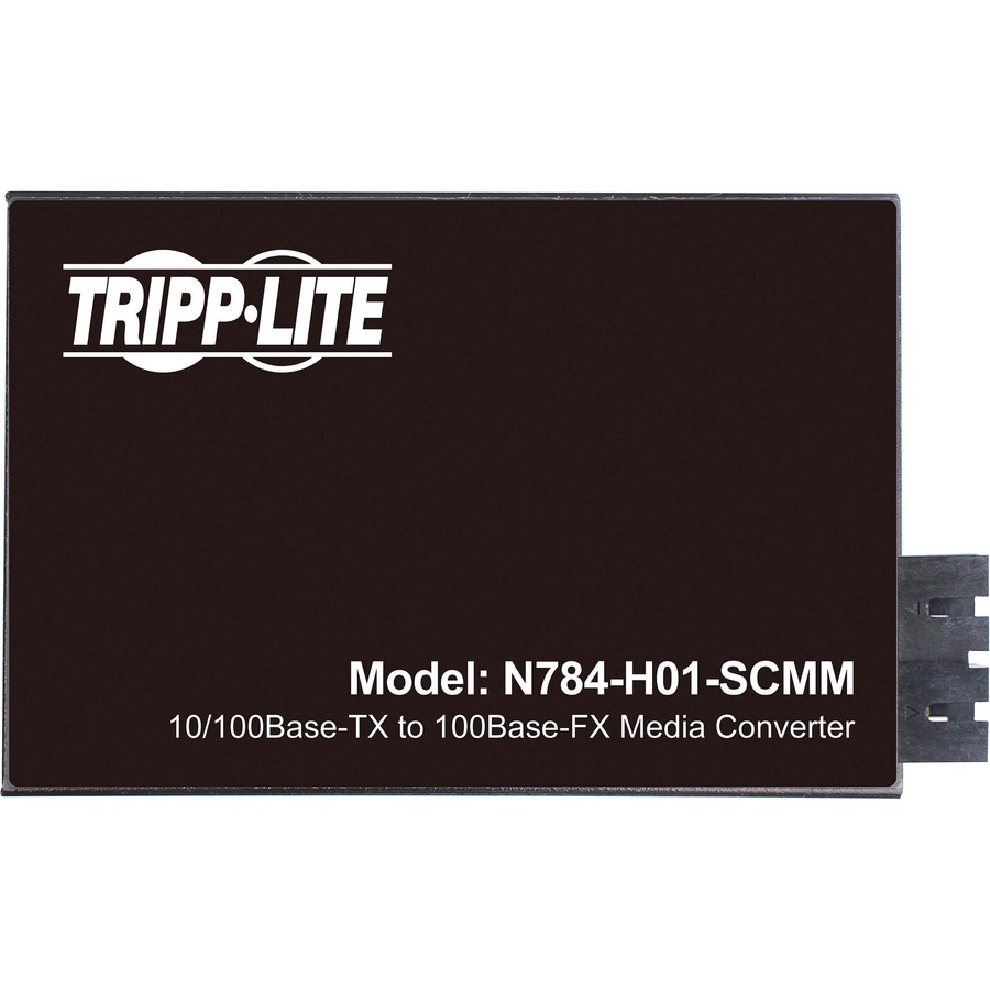 Tripp Lite by Eaton Hardened Copper to Fiber Media Converter 10/100 Mbps RJ45/SC Multimode -10Â&deg; to 60Â&deg;C 2 km (1.2 mi.)
