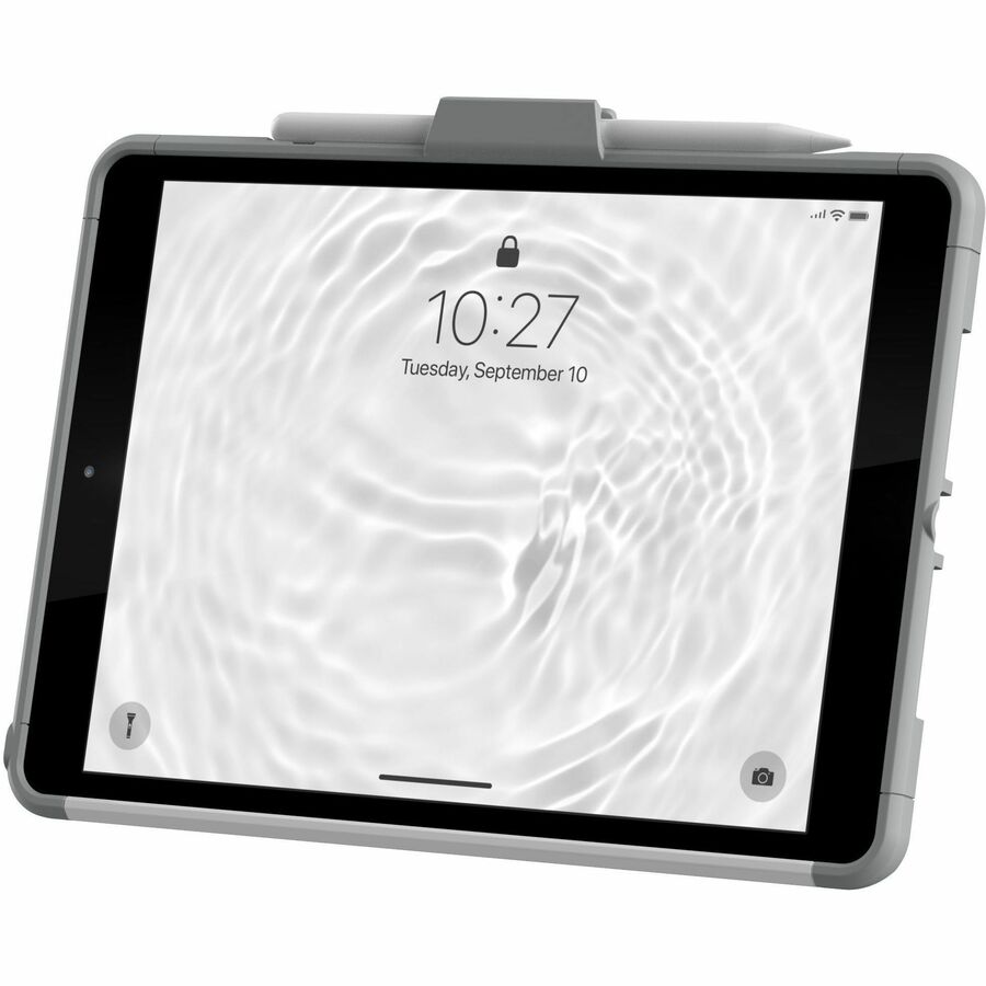 Urban Armor Gear Scout Healthcare Carrying Case for 10.2" Apple iPad (9th Generation), iPad (7th Generation), iPad (8th Generation) Tablet - White, Gray