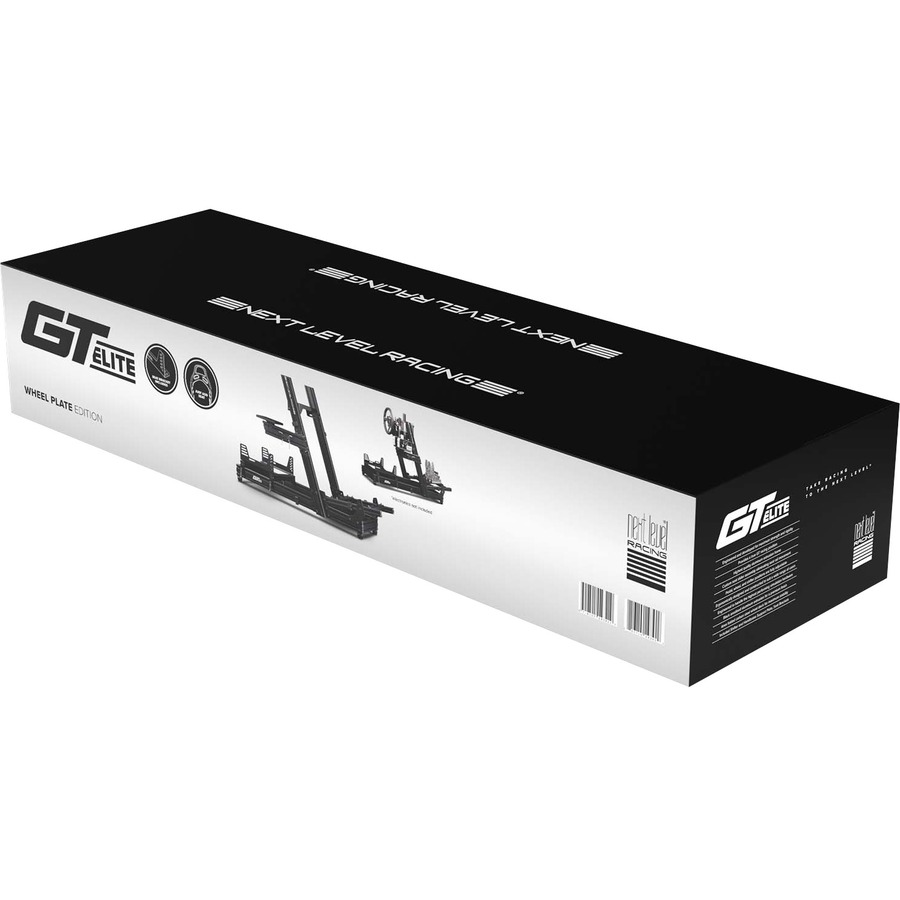 Next Level Racing GTElite Racing Simulator Cockpit- Wheel Plate Edition - Carbon, Steel
