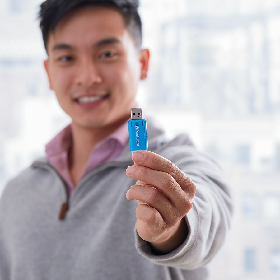 Verbatim 64GB SeaGlass USB 3.2 Gen 1 Flash Drive Gray USB Flash