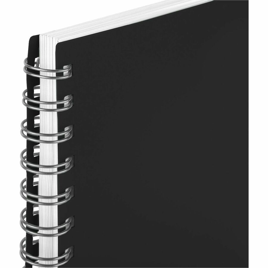 Mead Basic Weekly Monthly Planner, Black, Large, 8 1/2" x 11" - Large - Weekly, Monthly - 15 Month - October 2025 to December 2026 - 1 Week, 1 Month Double Page Layout - 8 1/2" x 11" Sheet Size - Twin Wire - Black - Poly - Black Cover - 1 Each