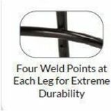 National Public Seating 6400 Series Heavy-Duty Padded Stools - Black Seat Color - Vinyl, Medium Density Fiber (MDF) Seat Material - Black Frame Color - Steel Frame Material - Four-legged Base - Black - Plush - 1 Each