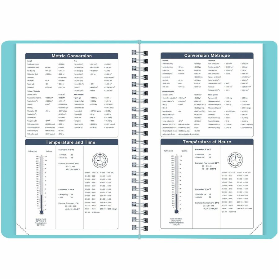 Blueline Academic Weekly Planner Fashion 2024-2025 - Blue - Bilingual