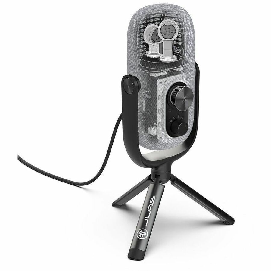 JLab JBuds Talk USB microphone in white for desktop voice communication — alternate view 6