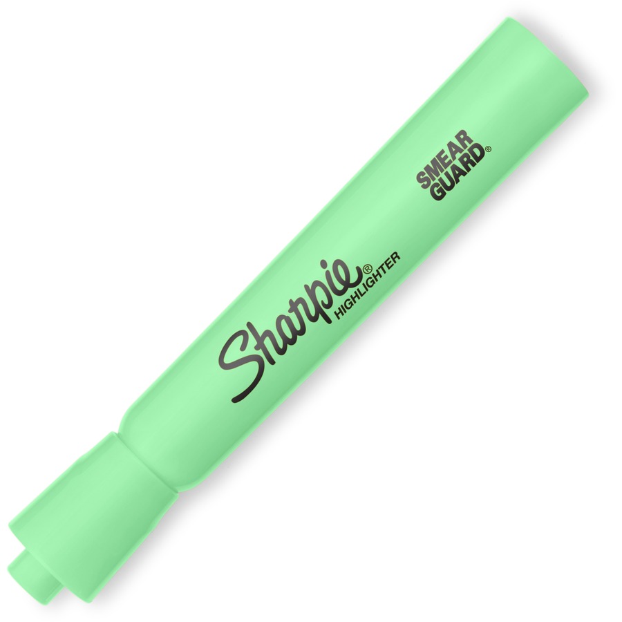 Sharpie SmearGuard Tank Style Highlighters - Wide, Narrow Marker Point - Chisel Marker Point Style - Assorted - 6 / Pack