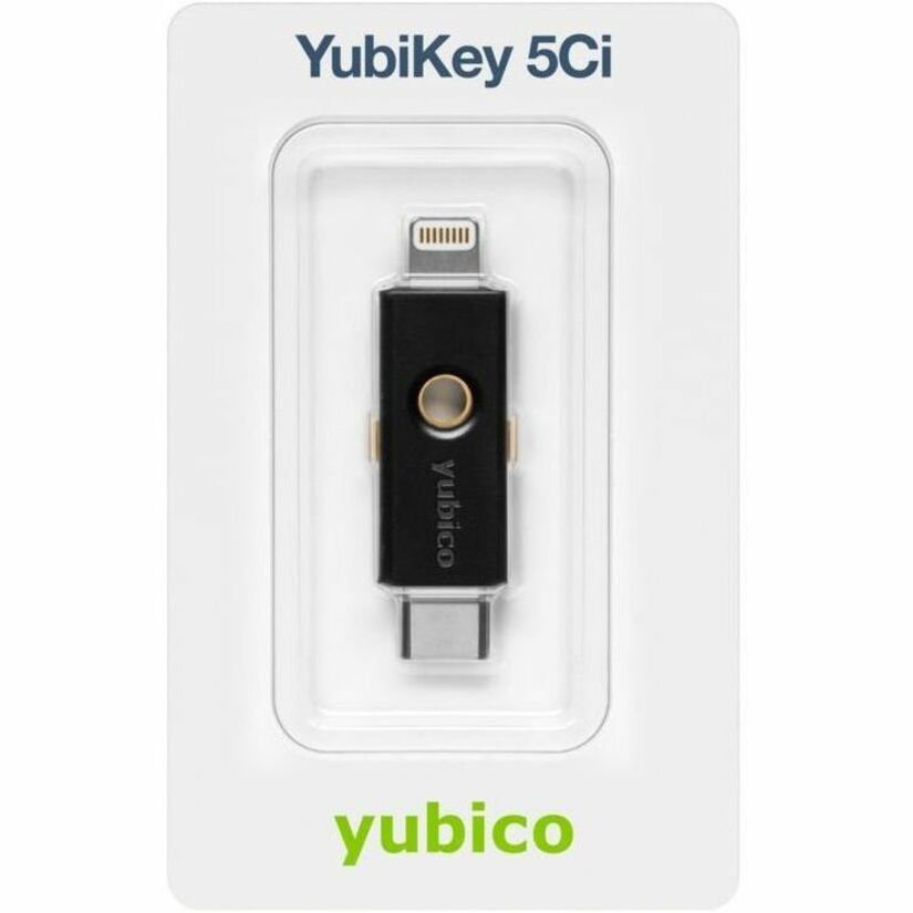 Yubico YubiKey 5Ci Security Token - RSA 2048-bit, ECC p256/ECC p384, RSA 4096 (PGP) Encryption