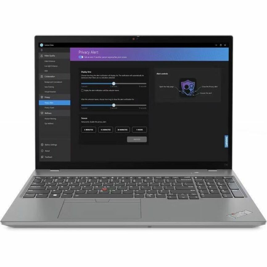 Lenovo ThinkPad T16 Gen 2 21HH001PUS 16" Touchscreen Notebook - WUXGA - Intel Core i7 13th Gen i7-1365U - vPro Technology - 16 GB - 512 GB SSD - English Keyboard - Storm Gray