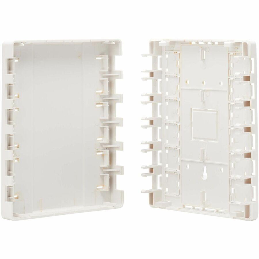 Eaton Tripp Lite Series Surface-Mount Box for Keystone Jacks - 12 Ports, White, TAA