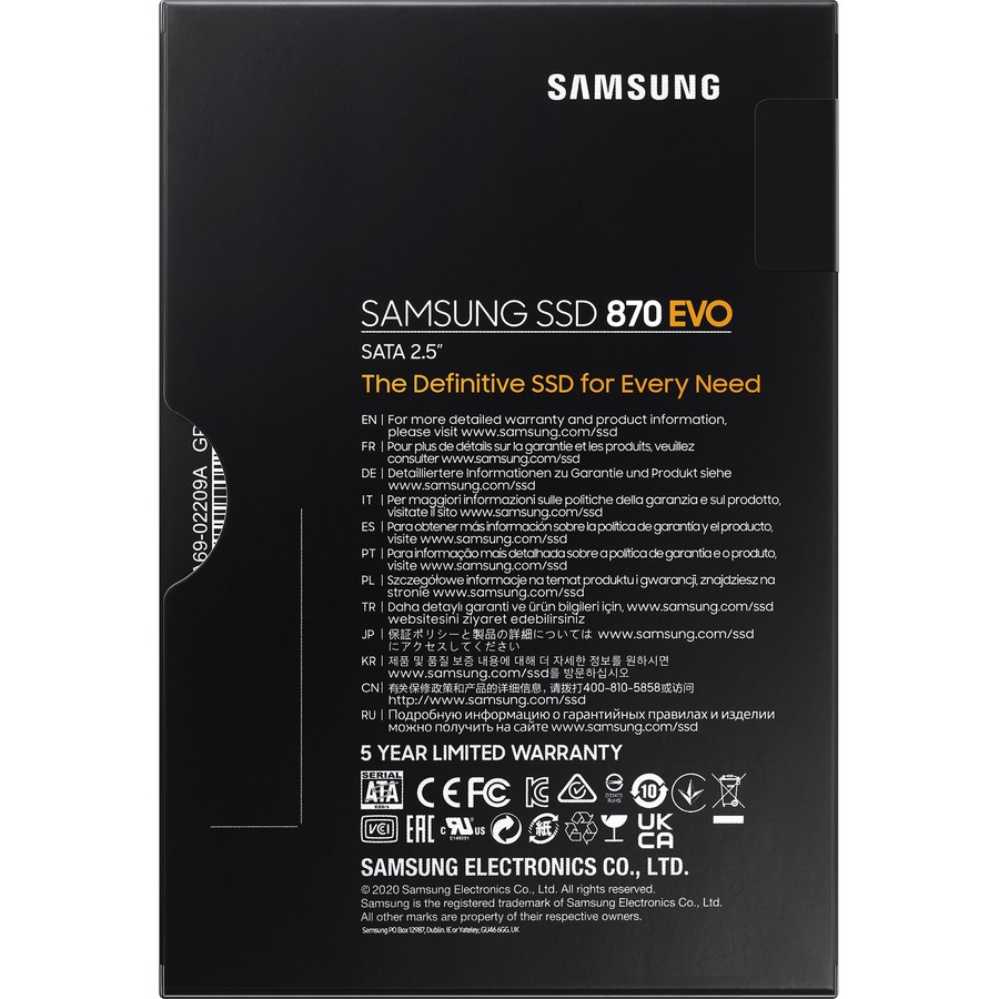 SAMSUNG - SOURCING KIT SAMSUNG 870 EVO 250GB 2.5 INCH SATA III INTERNAL SSD — alternate view 6