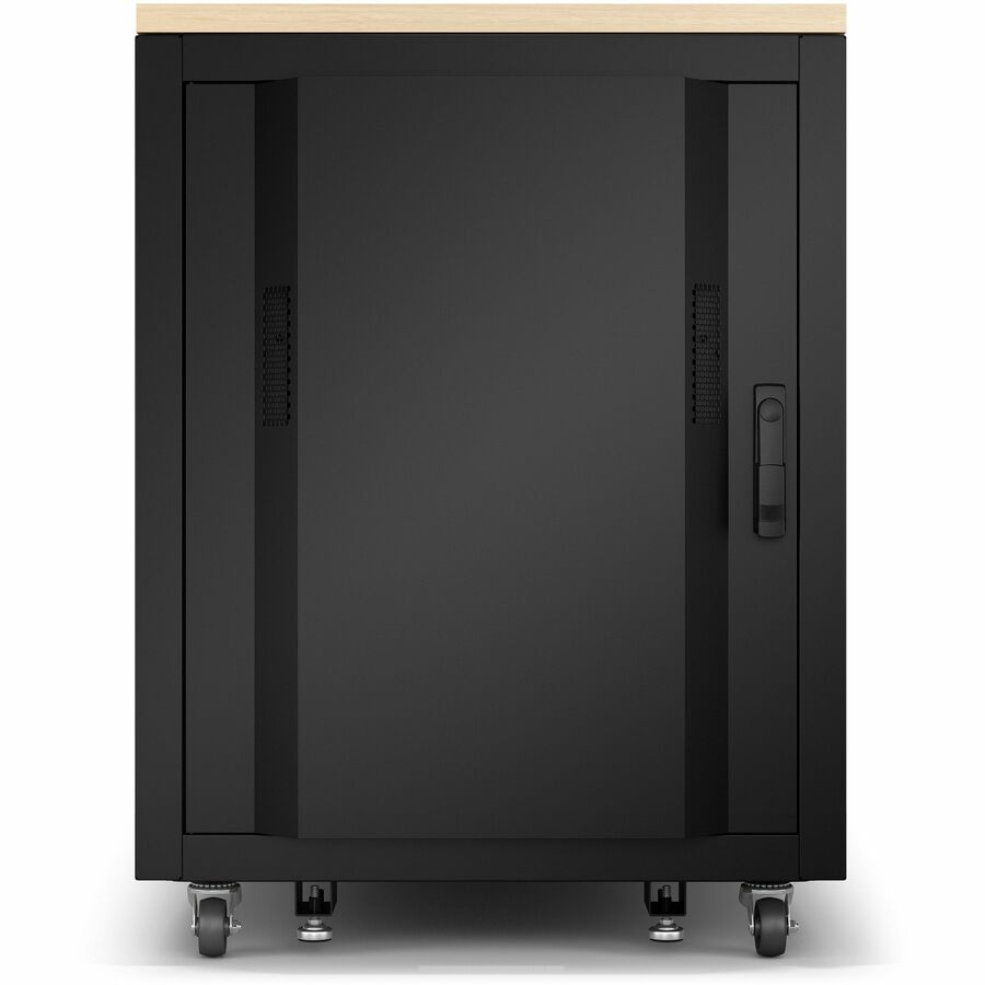 APC NetShelter Soundproof, 17U, Server Rack Enclosure, 120V, Maple [TAA]