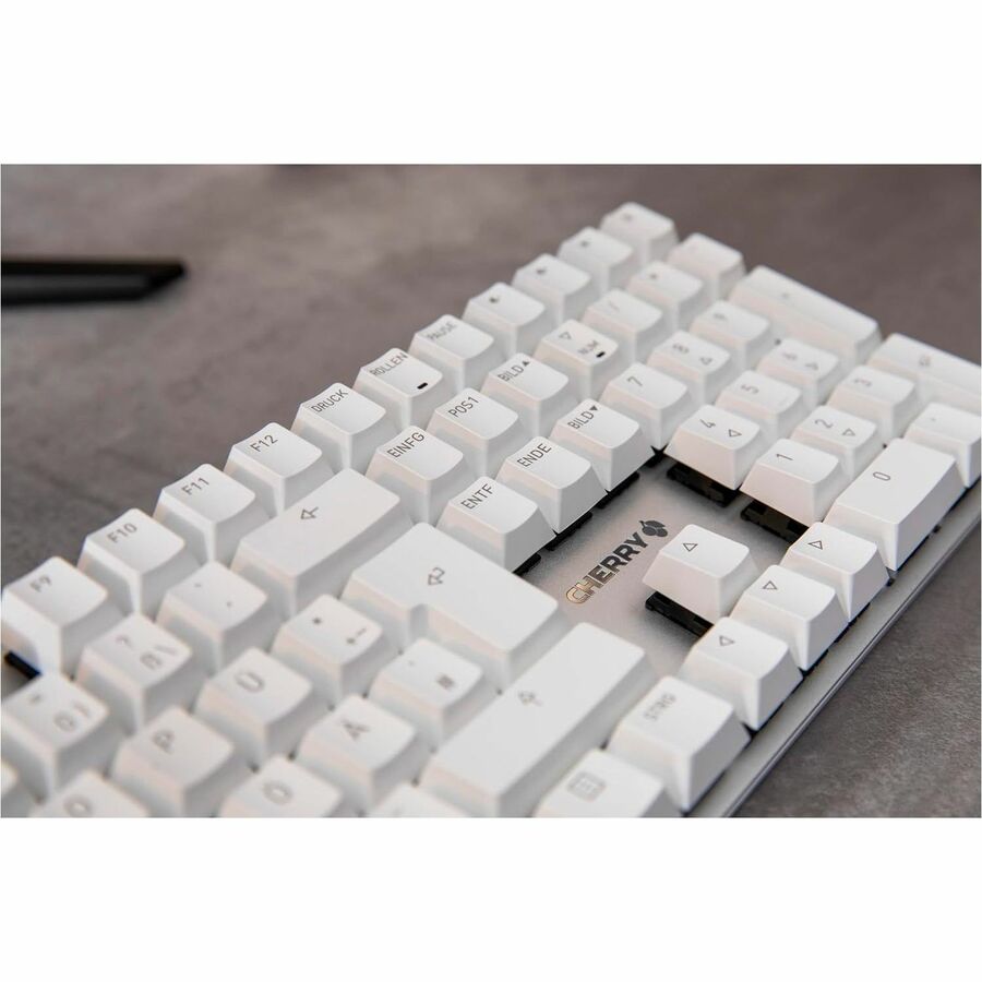 CHERRY KC 200 MX-Wired Keyboard - MX2A BROWN - Silver/White Housing