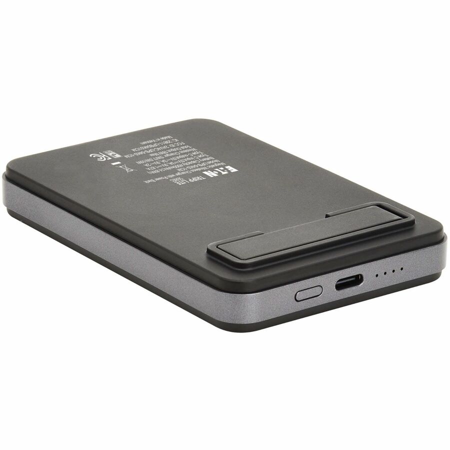 Eaton Tripp Lite Series Portable Wireless Magnetic Charging Power Bank for iPhone 16/15/14/13/12, USB-C Output, 18W, 4000mAh, Lithium-Ion, Black