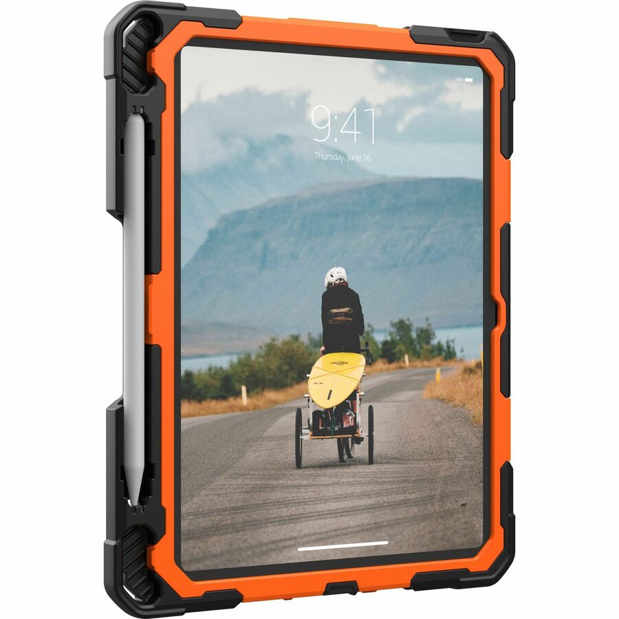 Urban Armor Gear Plasma Rugged Carrying Case for 10.9" Apple iPad (10th Generation) iPad - Black/Orange