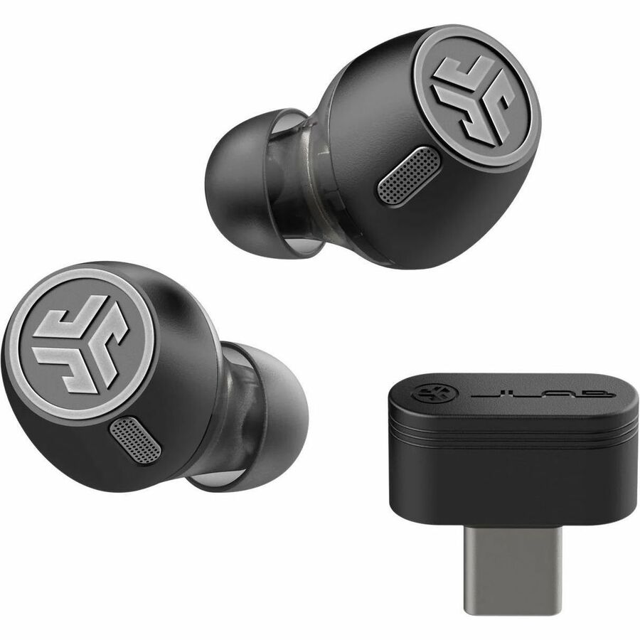 JLab Epic Lab Edition true wireless earbuds in black — alternate view 6