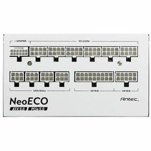 ANTEC NEOECO ENTIÈREMENT MODULAIRE OR 1000W, ATX 3.0, BLANC GARANTIE 7 ANS