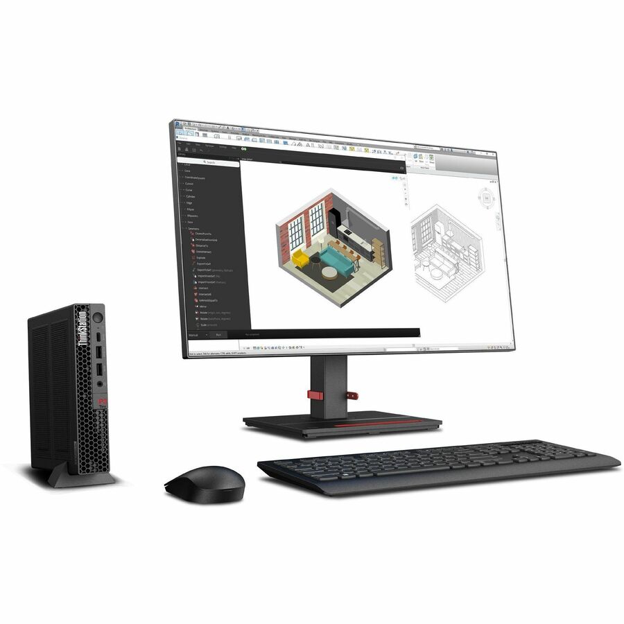 Lenovo ThinkStation P3 30H0004DUS Workstation - 1 Core i5 13th Gen i5-13500 - vPro Technology - 32 GB - 1 TB SSD - Tiny - Black