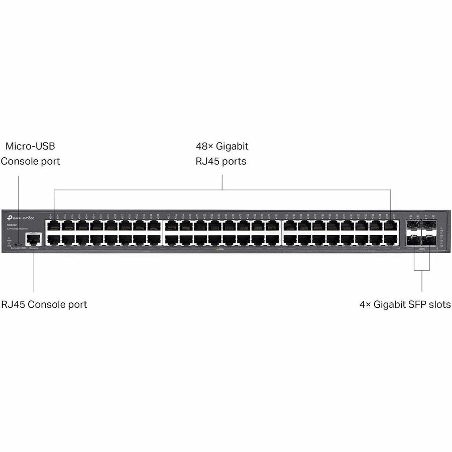 TP-Link Omada 48-Port Gigabit L2+ Managed Switch with 4 SFP Slots