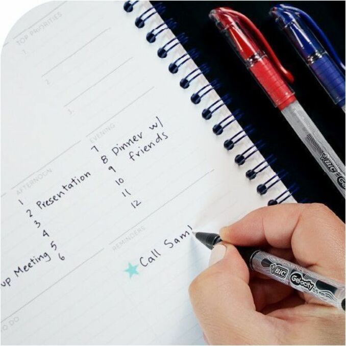 BIC Gel-ocity Smooth Stic Gel Pen, Medium Point (0.7 mm), Assorted Colours, 14-Count, Vibrant and Smooth Gel Ink Pens