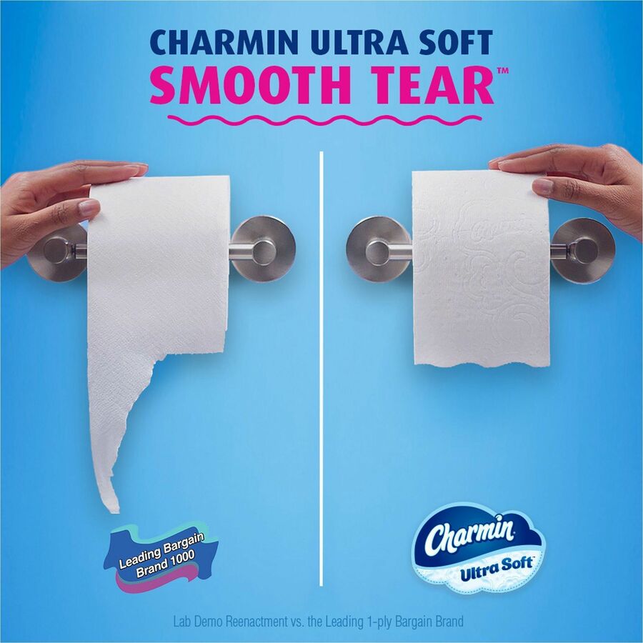 Charmin Ultra Soft Bath Tissue - 2 Ply - 224 Sheets/Roll - White - 4 Rolls Per Pack - 8 / Carton