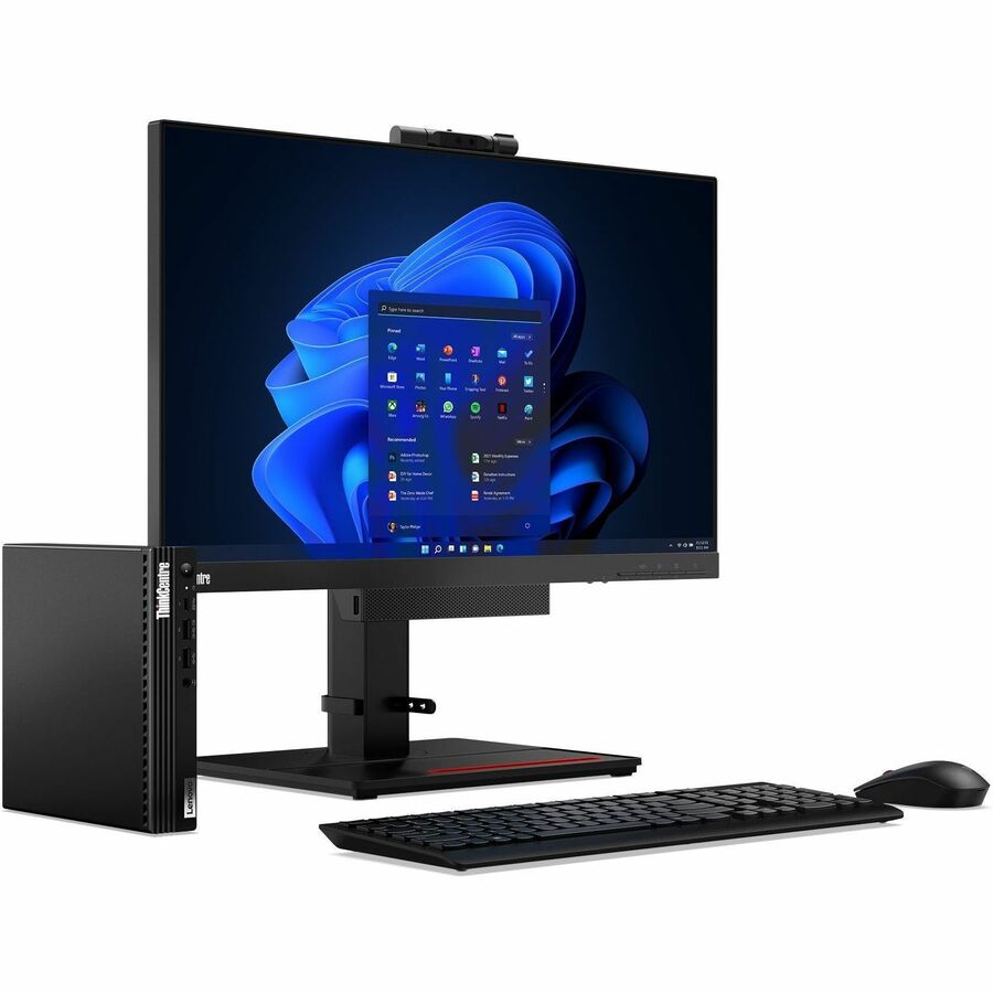 Lenovo - Ordinateur de bureau ThinkCentre M70q Gen 5 12TD001LCA - Intel Core i3 14e g&eacute;n&eacute;ration - 16 Go - 512 G...