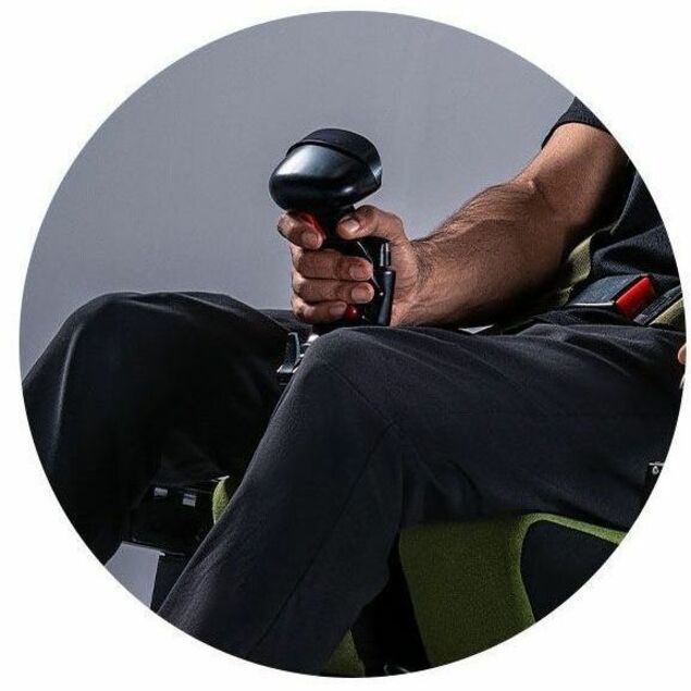 Next Level Racing Flight Seat Pro Boeing Military Edition - High Density Foam (HDF), PU Leather