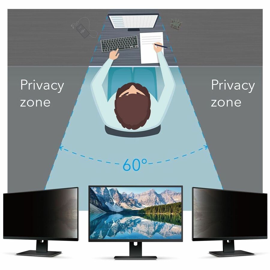 V7 ScreenSentry 34.0" Privacy Filter for Widescreen Monitors - 21:9 Aspect Ratio