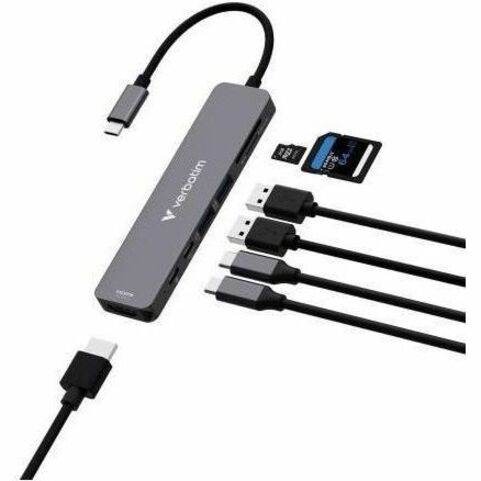 Verbatim USB-C Essentials Multiport Hub - 7 Ports (32158)