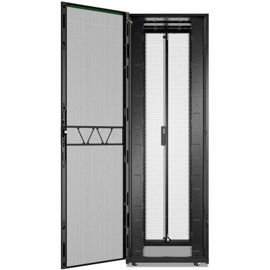 APC NetShelter SX Server Rack Gen 2, 52U, 2436H x 800W x 1200D mm, w/ Sides, Black [TAA]