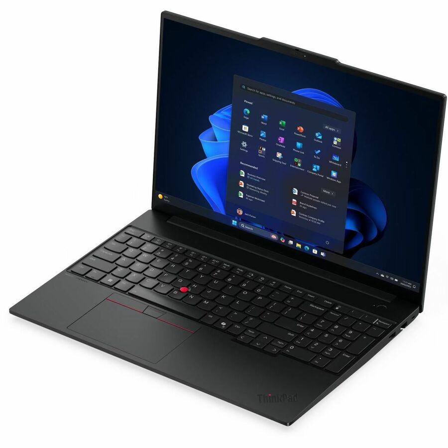 Lenovo ThinkPad E16 Gen 3 21SR0035US 16" Notebook - WUXGA - 60 Hz - Intel Core Ultra 5 225U - 16 GB - 256 GB SSD - English Keyboard - Black
