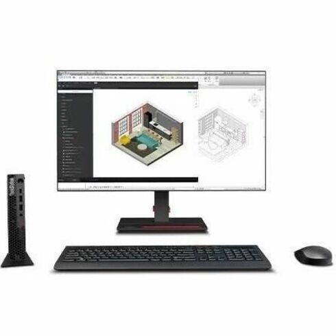 Lenovo - Poste de travail ThinkStation P3 Gen 2 30K5004MUS - 1 x Intel Core Ultra 7 265 - 16 Go - 512 Go SSD - Mini - Noir