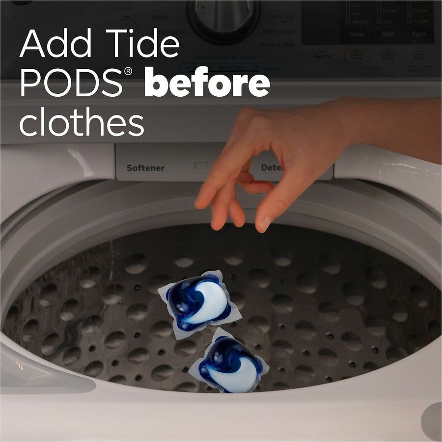 Tide Pods Laundry Detergent - For Laundry, Washing Machine, Clothes - Concentrate - Pod - Spring Meadow Scent - Recommended For: Stain Remover, Odor Remover - Deodorize - Orange - 42 / Pack