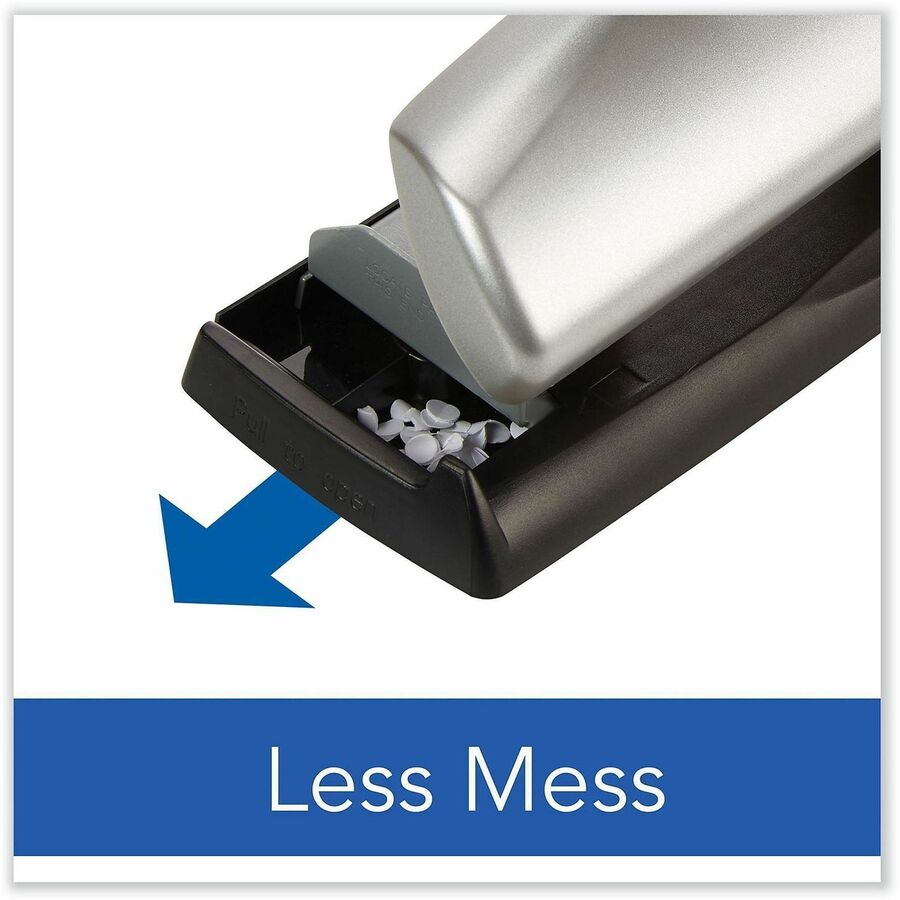 Swingline Standard Lever Handle Punches - 2, 3 Punch Head(s) - 12 Sheet of 20lb Paper - 9" , 32" Punch Size - Metal - Black - Kennedy Office