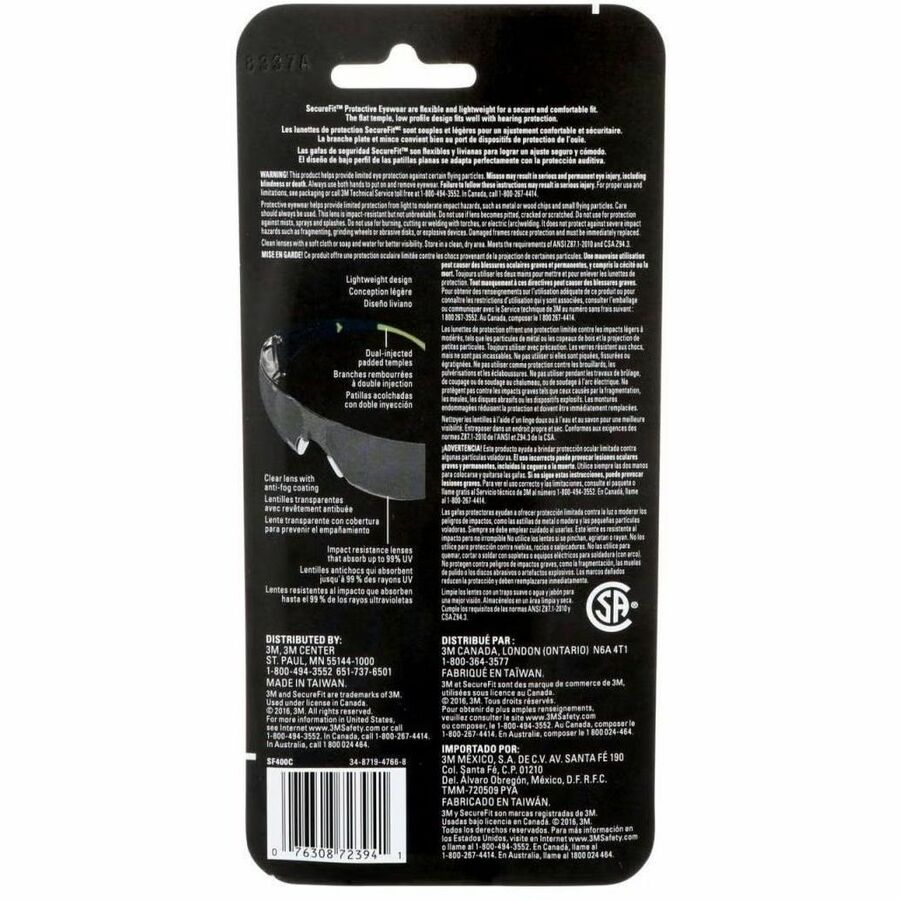 Lunettes de protection SecureFit 400