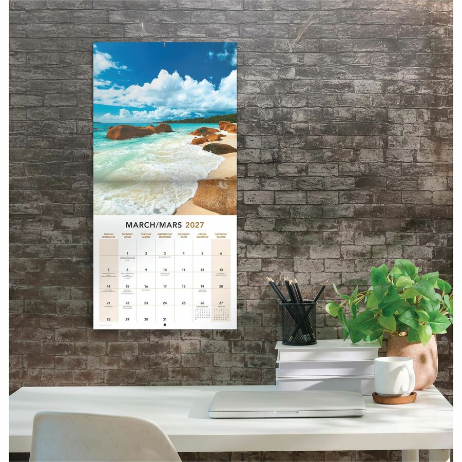 Calendrier mural Mead&reg; 2027 de 16 mois, Paradis