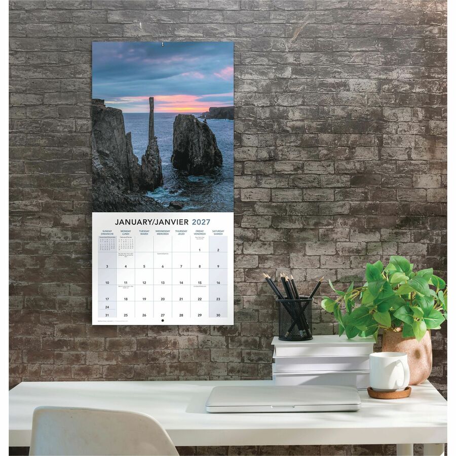 Calendrier mural Mead&reg; 2027 de 16 mois, Paysages canadiens