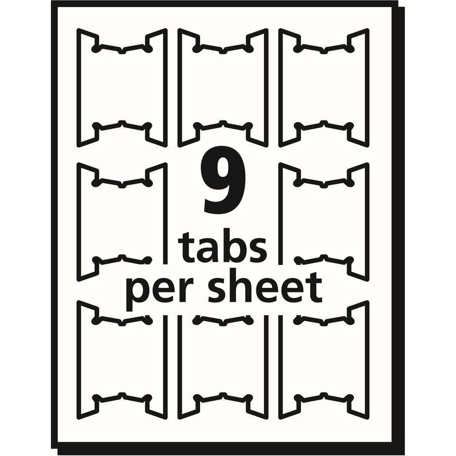 Avery® Print/Write On Hanging File Tabs Hanging Accessories Avery