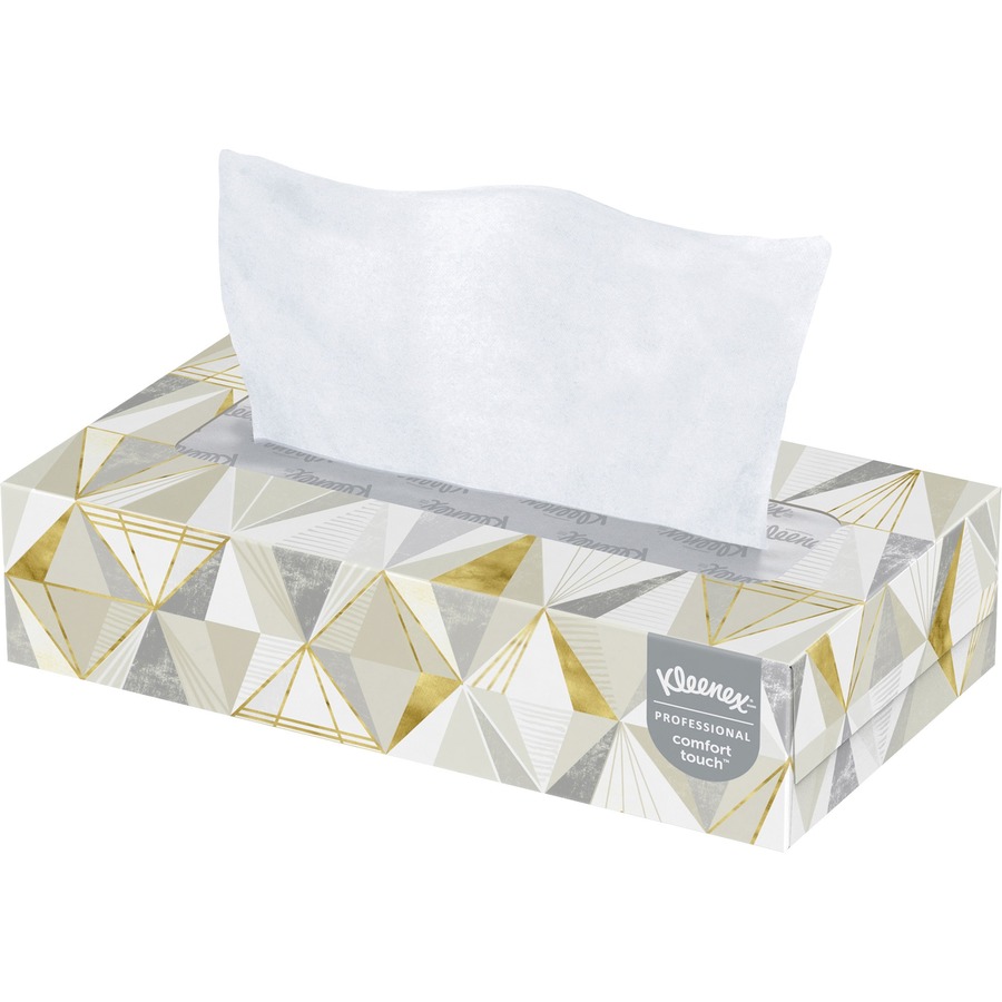 Kleenex Facial Tissue - Flat Box - 2 Ply - 8.40" x 8.60" - White - 125 / Box