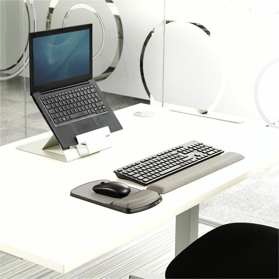 Fellowes® Gel Mouse Pad Wrist Support - Graphite( 91741)