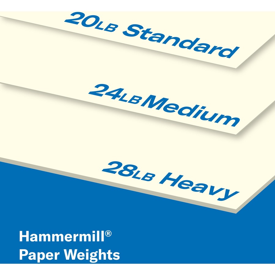 Hammermill 168030 8 1/2 x 11 Cream Ream of 20# Recycled Colored Copy Paper  - 500 Sheets