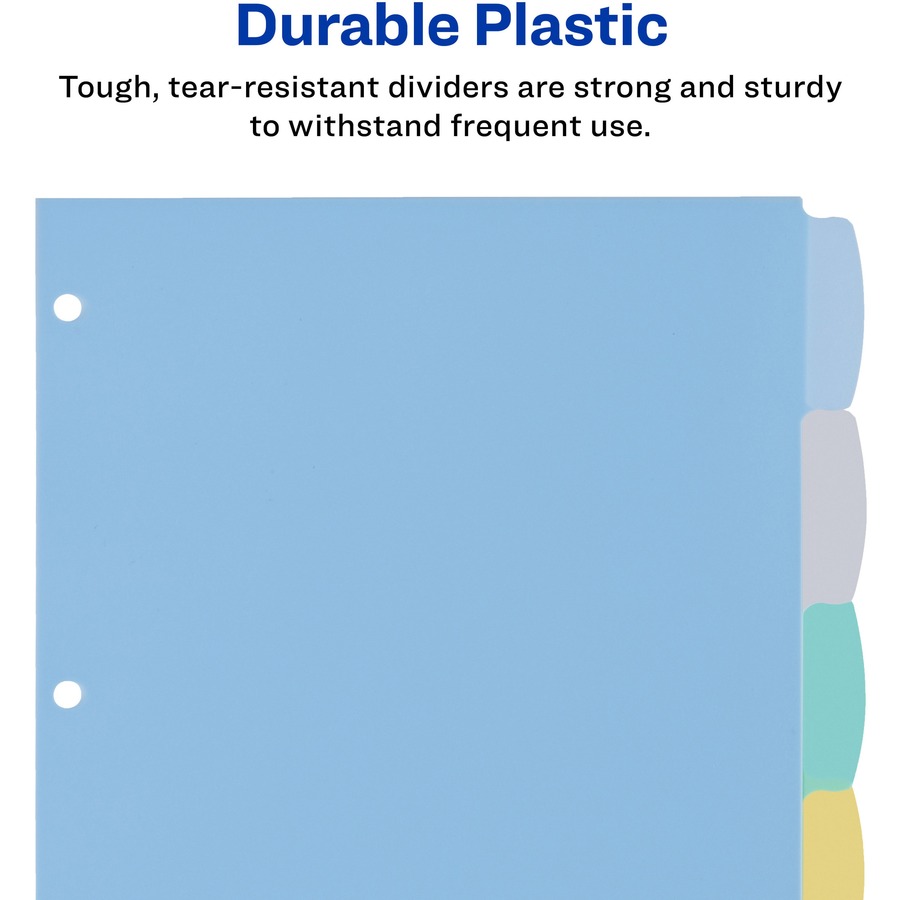 Avery&reg; Big Tab™ Write & Erase Plastic Dividers, 8 tabs, 1 set