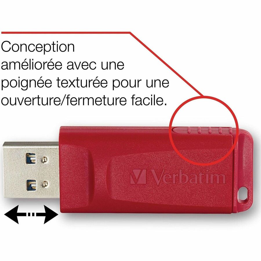 Verbatim 16GB Store 'n' Go USB Flash Drive - Red - 16 GB - USB 2.0 - Red - Lifetime Warranty - 1 Each