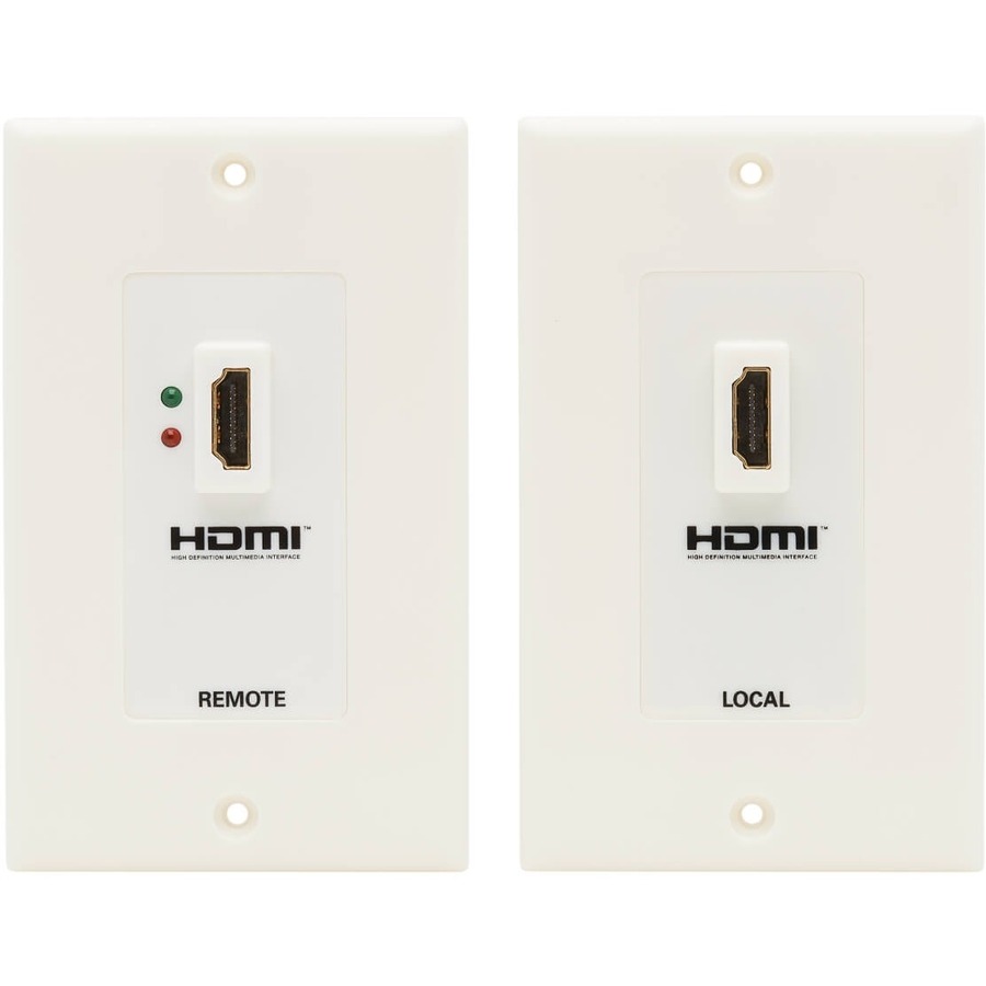 Tripp Lite by Eaton HDMI over Dual Cat5/Cat6 Extender Wall Plate Kit with Transmitter and Receiver TAA