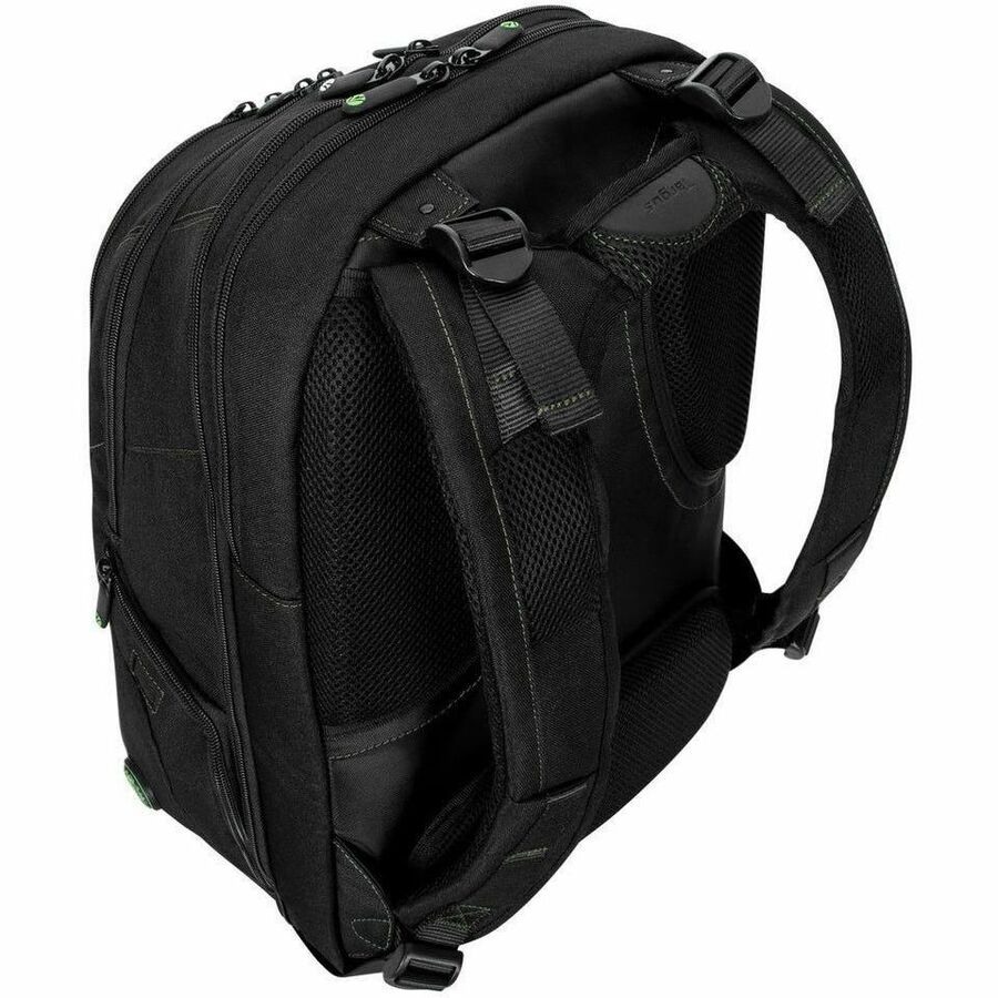 Targus Spruce EcoSmart TBB013US Carrying Case (Backpack) for 15.6" (396.24 mm) to 16" (406.40 mm) Notebook - Black/Green 