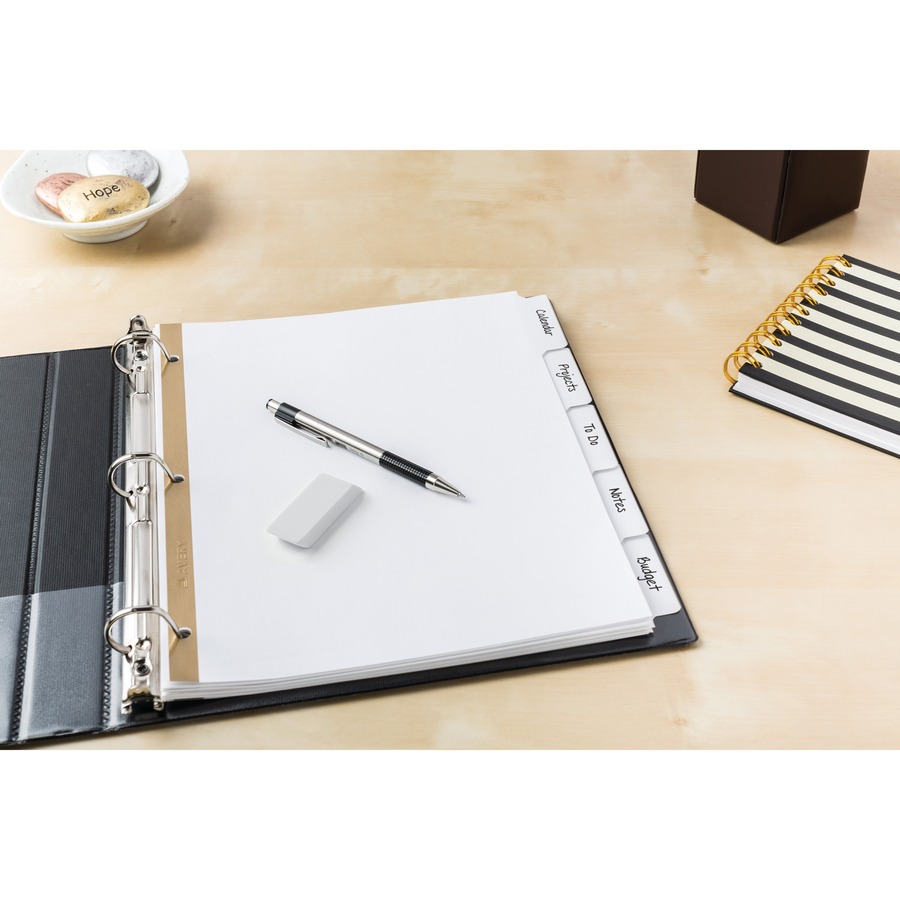 Avery&reg; - Intercalaires effa&ccedil;ables Big Tab avec 5 onglets