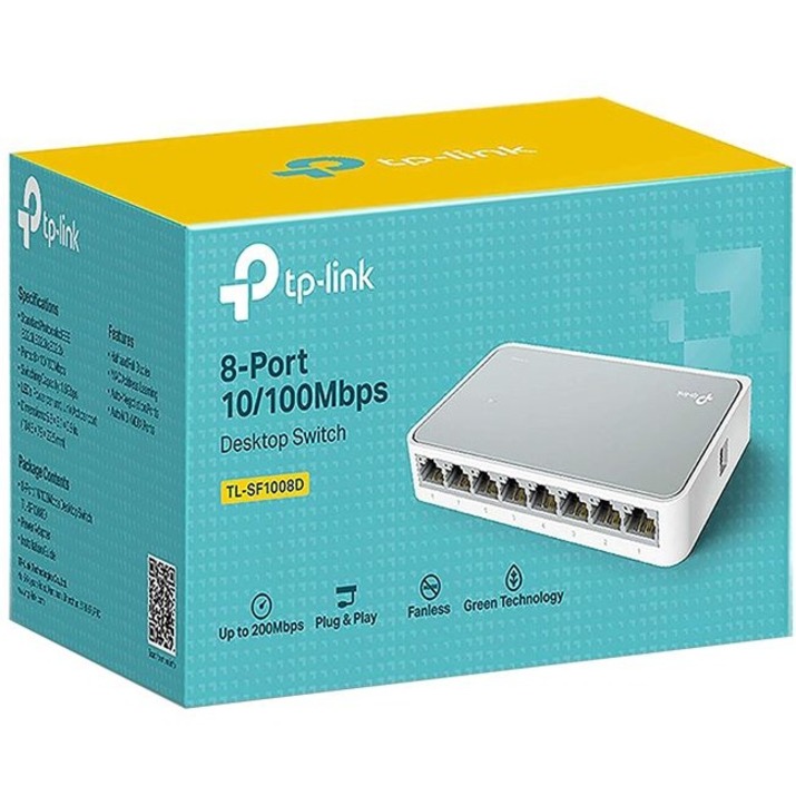 ▷ TP-Link TL-SF1008D Switch 8 Puertos Ethernet 10/100Mbps [REDES]