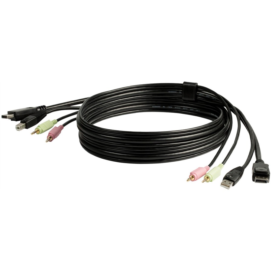 StarTech 6 ft 4-in-1 USB DisplayPort KVM Switch Cable