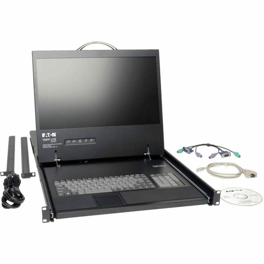 Tripp Lite by Eaton NetCommander 8-Port Cat5 1U Rack-Mount Console KVM Switch with 19-in. LCD