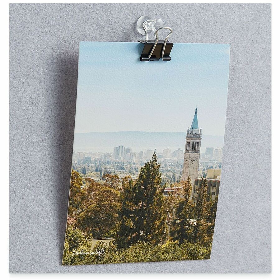 Universal Binder Clip - Mini - 0.6" Width - 0.25" Size Capacity - for Paper, School, Home, Binder, Binding - Sturdy, Foldable Handle, Removable Handle - Black, Silver - Steel Wire - 12 / Box