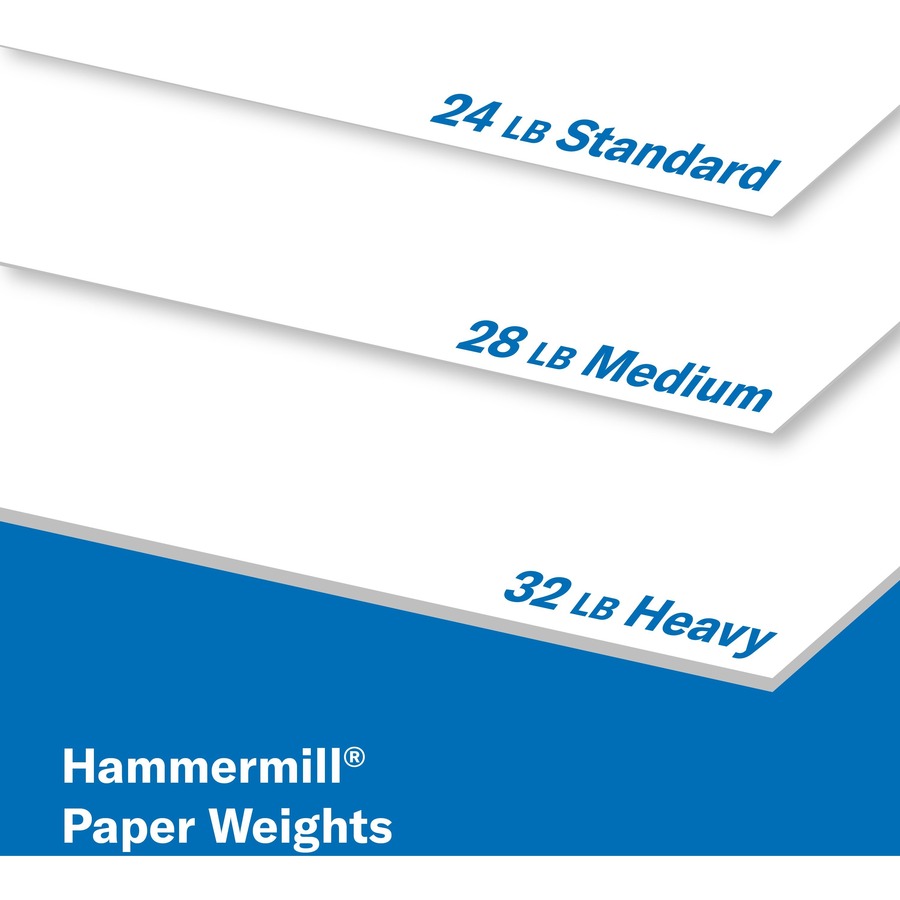 Hammermill Copy & Multipurpose Paper, Letter - 8 1/2 x 11 - 20 lb Basis  Weight - Smooth - 97 Brightness - 5000 / Carton - White 