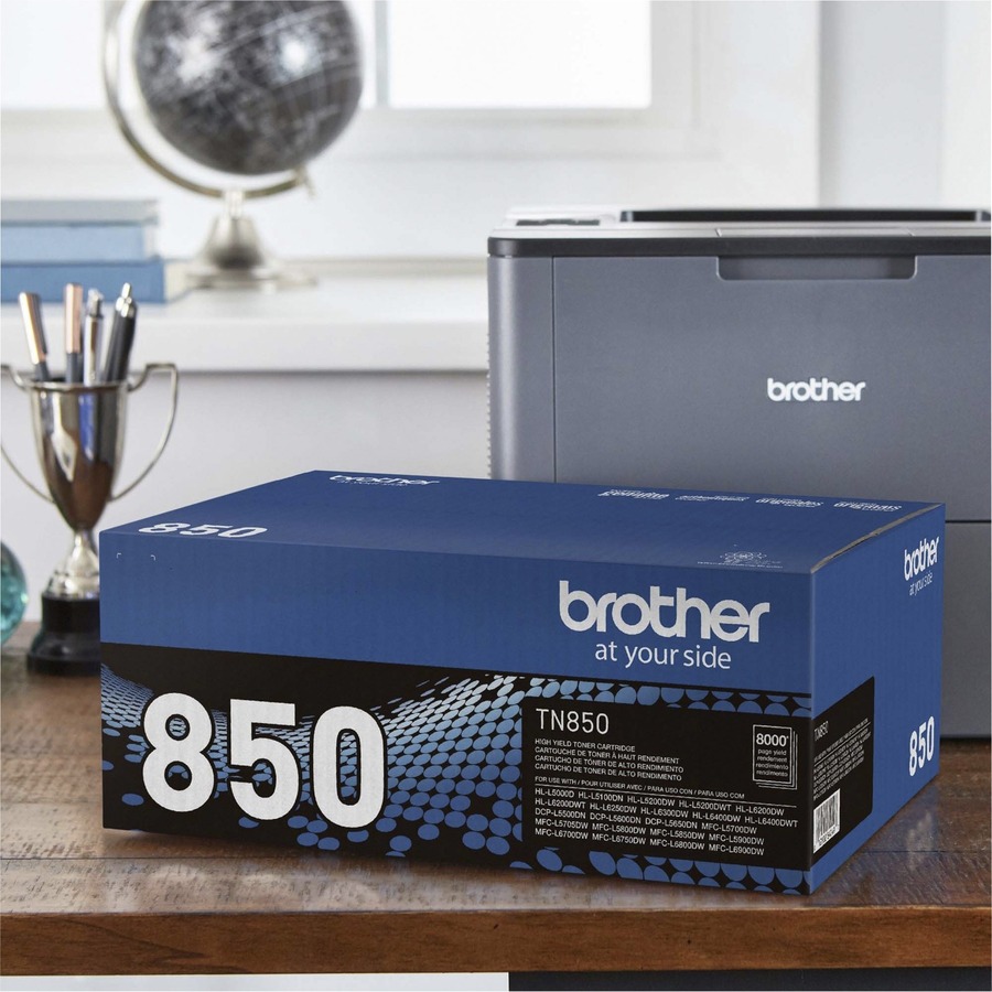 Brother Genuine TN850 High Yield Mono Laser Black Toner Cartridge